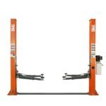 10,000-lb Two Post Floor Plate Auto Lift, Symmetric Arms, 77" Lift Height, Dual-Point Lock Release, TMG-TPL45