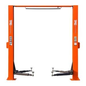 10,000-lb Two Post Overhead Auto Lift, Symmetric Arms, 72" Lift Height, Dual-Point Lock Release, TMG-ALT100