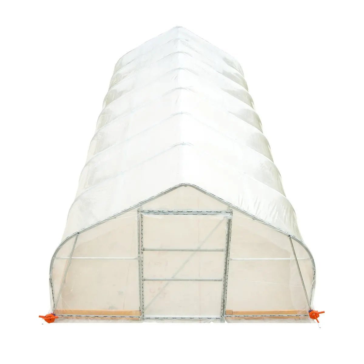 12’ x 30’ Tunnel Greenhouse Grow Tent w/6 Mil Clear EVA Plastic Film, Cold Frame, Hand Crank Roll-Up Sides, Peak Ceiling Roof, TMG-GH1230 - Image 9