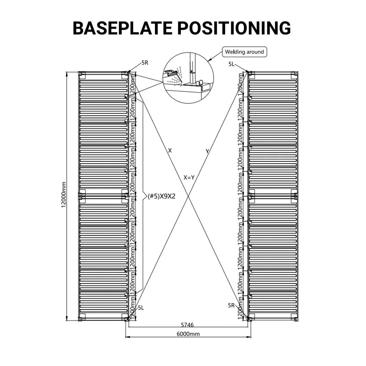 20' x 40' PVC Fabric Container Shelter, Fire Retardant, Water Resistant, UV Protected, TMG-ST2041CV(Previously ST2040C) - Image 7