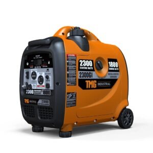 2300 Watt Digital Inverter Gasoline Generator, 79 cc OHV Engine, 6.5 Hour Run Time, 120/240 VAC, Telescopic Pull Handle, Parallel Cable Kit, TMG-2300GI