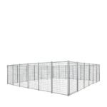 24’ x 24’ Galvanized Dog Kennel, Easy Assembly, Weather-Resistant, TMG-DCP24