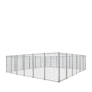 24’ x 24’ Galvanized Dog Kennel, Easy Assembly, Weather-Resistant, TMG-DCP24
