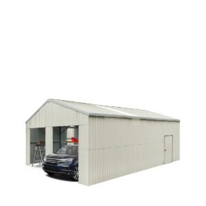 25’ x 33’ Double Garage Metal Barn Shed with Side Entry Door (Discontinued – Replaced by TMG-MS2630, 2641)