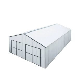 30’ x 40’ Metal Garage Shed, 11' High Double Front Doors, 17’ Peak, 1260 Sq-Ft TMG-MS3040