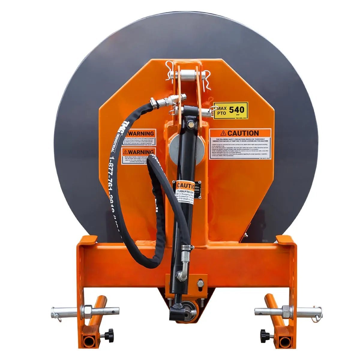 5 Cu-Ft 3-Point Hitch Cement Mixer, PTO Shaft Included, Category 1 & 2 Hookup TMG-TCM5 - Image 8