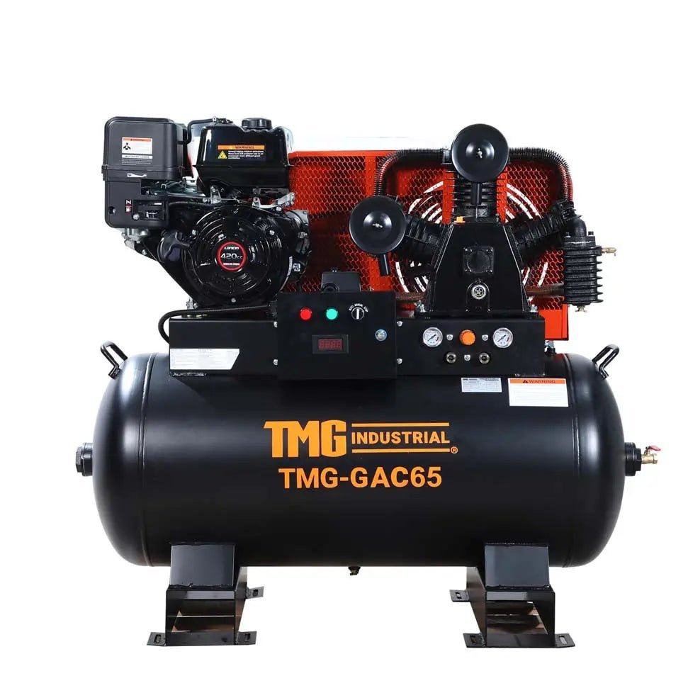 60 Gallon 2-Stage Truck Mounted Air Compressor, 14 HP LONCIN G420F Engine, , Horizontal Tank, 18.5 CFM @ 175 PSI, TMG-GAC65 - Image 3