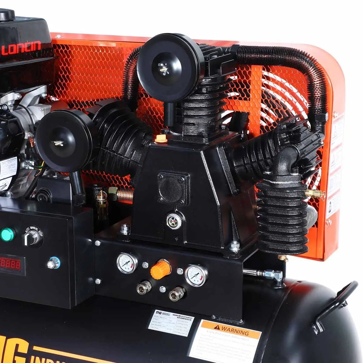 60 Gallon 2-Stage Truck Mounted Air Compressor, 14 HP LONCIN G420F Engine, , Horizontal Tank, 18.5 CFM @ 175 PSI, TMG-GAC65 - Image 10