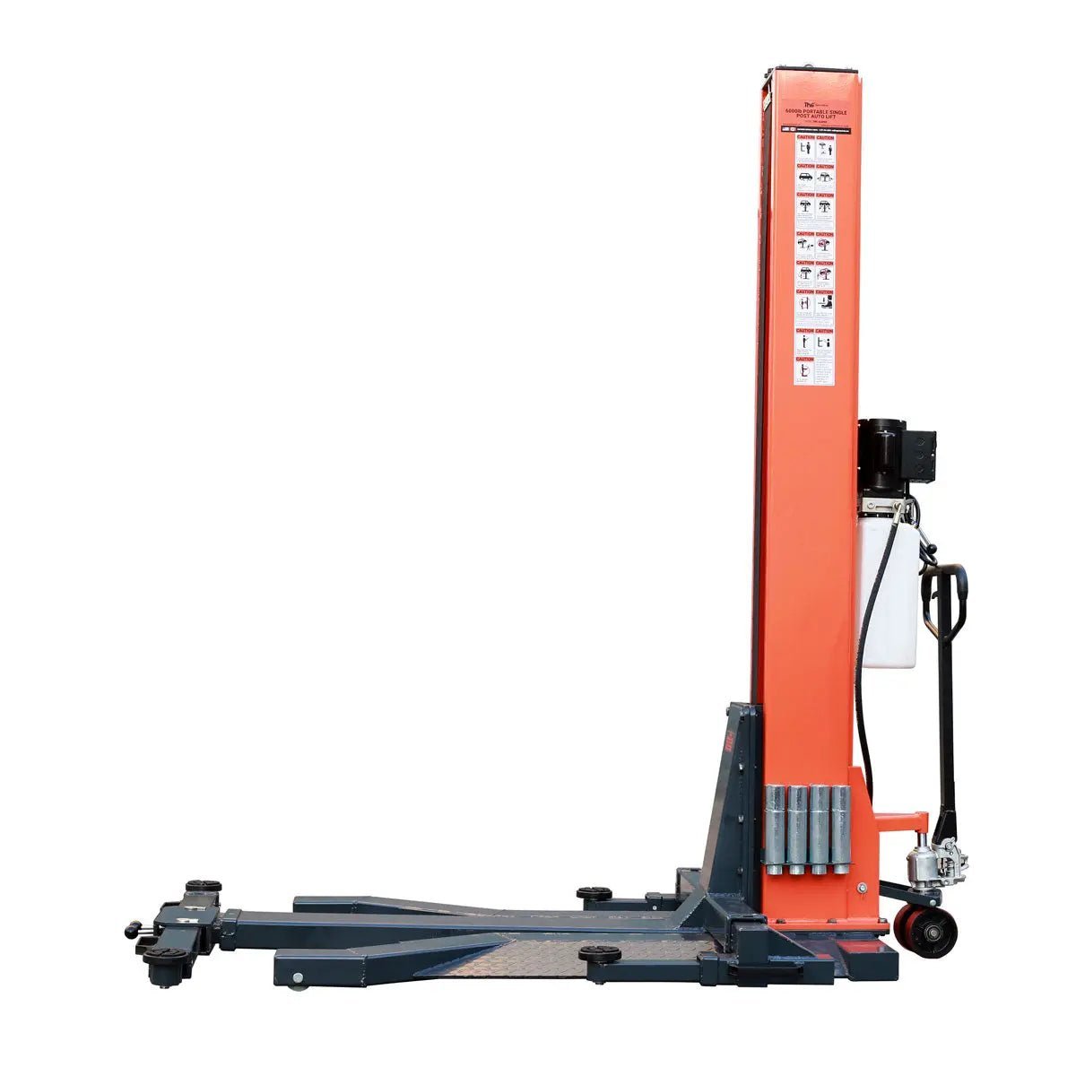 6000 LB Portable Single Post Auto Lift, 72'' Lifting Height, Low Profile Jack, CETL certified Pump, TMG-ALSP60 - Image 12