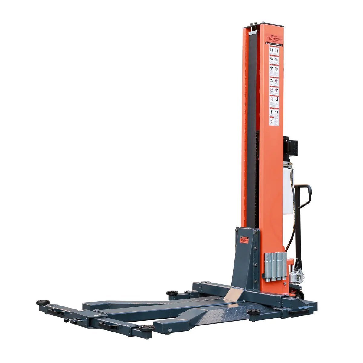 6000 LB Portable Single Post Auto Lift, 72'' Lifting Height, Low Profile Jack, CETL certified Pump, TMG-ALSP60 - Image 9