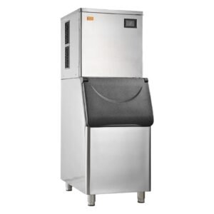 700W Commercial Ice Maker, 360 lbs Daily Output, 330 lbs Storage Bin, Self-Cleaning Function, DOBA-IM700