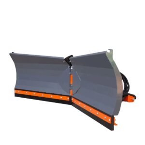 8-½’ U/V Angle Blade Snowplow, Reversible Rubber Edges, 6 Positions, Category 1 & 2 Hookups, 3-Point Hitch, 40-90 HP Tractors, TMG-SP08