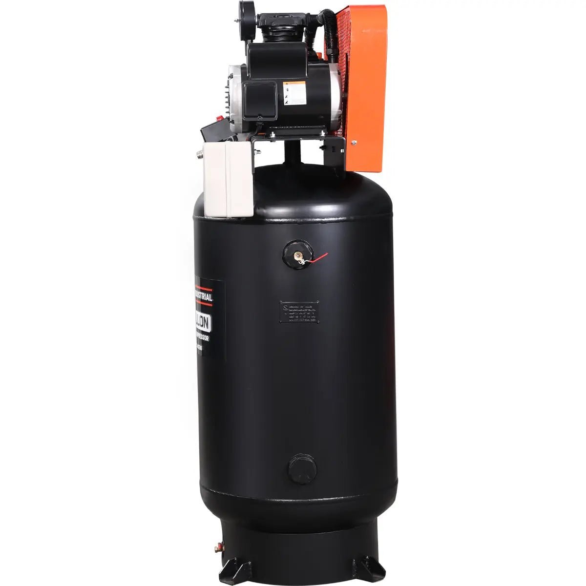 80 Gallon 7.5 HP Stationary Electric Air Compressor, 6 Min Fill Time, 230V Induction Motor, ASME Vertical Tank, TMG-ACE80 - Image 8