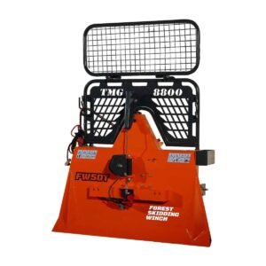 8,800-lb Skidding Winch Pro – Attachment for 30-50 HP Tractors, 3-Point Hitch, 200' Steel Cable TMG-FW50T