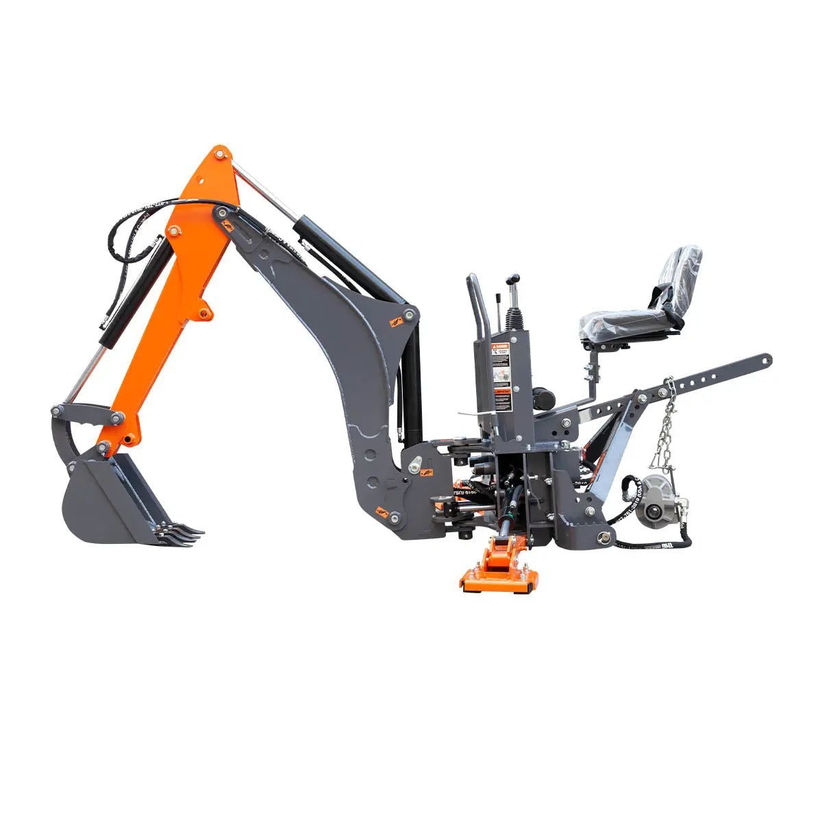 9-ft Tractor Swing Backhoe Attachment, Category 1 & 2, 180° Boom and Bucket Rotation, 15" Bucket Included, TMG-TBH90 - Image 10