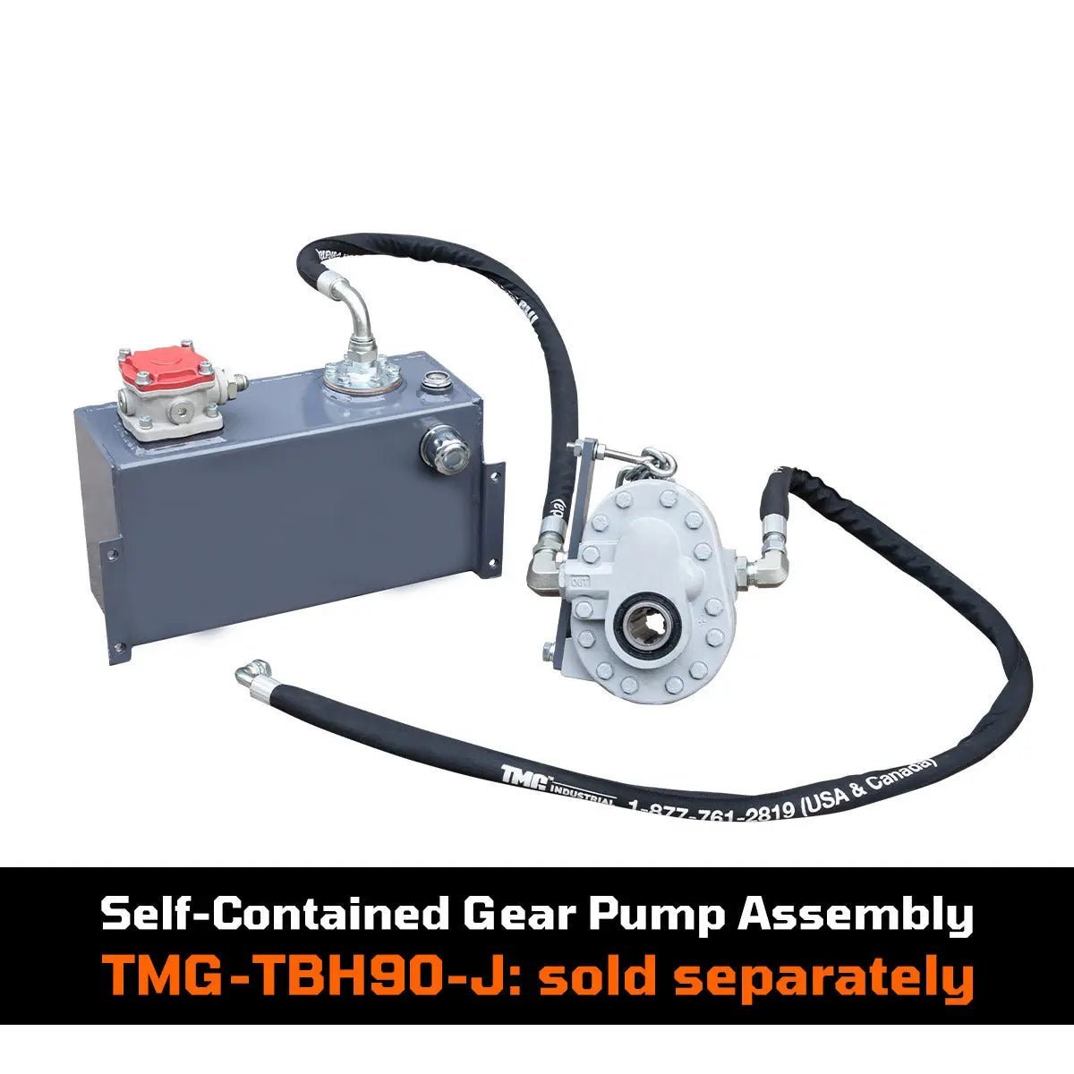 9-ft Tractor Swing Backhoe Attachment, Category 1 & 2, 180° Boom and Bucket Rotation, 15" Bucket Included, TMG-TBH90 - Image 4