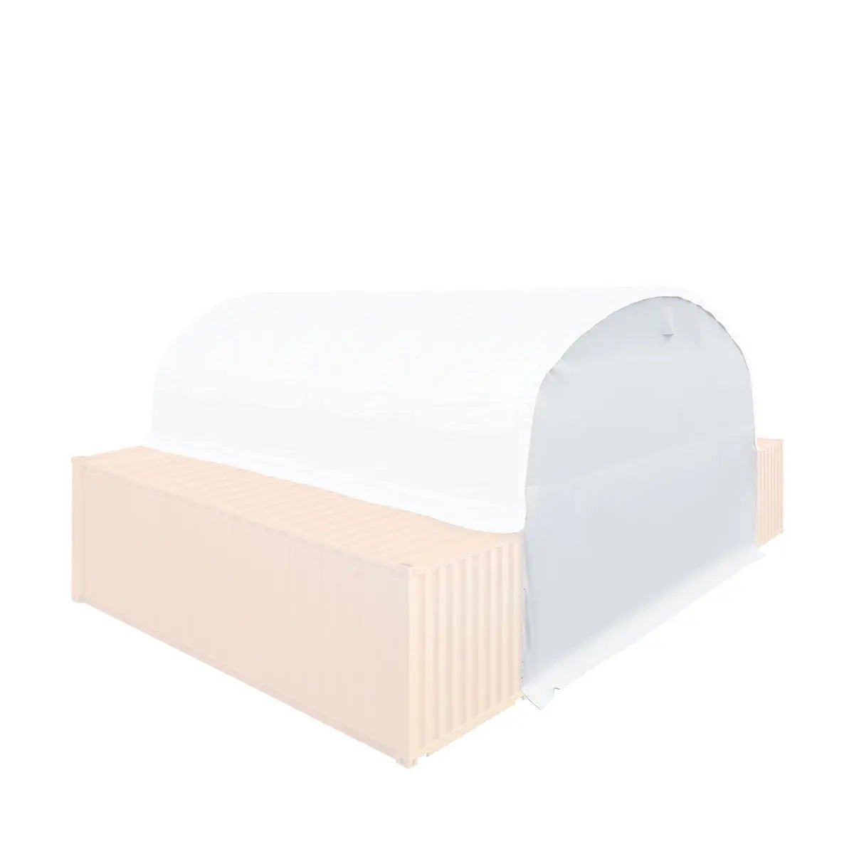 Back End Wall Kit, Compatible with TMG-DT3020C and DT3040C container shelters installed with the standard height containers (8’6"), TMG-DT30BW8V - Image 5