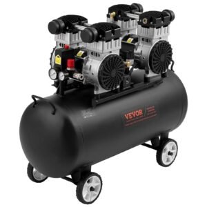 20 Gallon Oil-Free Air Compressor, Compact & Lightweight Design, Hassle-Free Operation, DOBA-AC20L