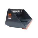 Heavy-Duty 72" Skid Steer Snow/Mulch Bucket, Bolt-On Cut Edge, 1500-lb Weight Capacity, Universal Quick Mount, TMG-SN72