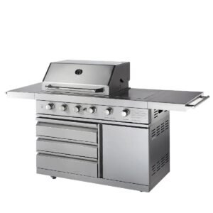 Outdoor Gas Grill, 3 Cooking Grids, Warming Rack, Spacious Cooking Area, 4 Main Burners, CSA Certified, TMG-LKS06