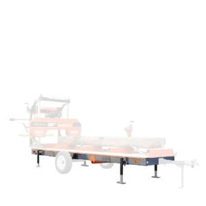 Primary Sub-Frame for Sawmill Trailer PSM30, 6600-lb Capacity, Leveling Jacks, Anti-Tipping Rail Guard, TMG-PSM30-Sframe