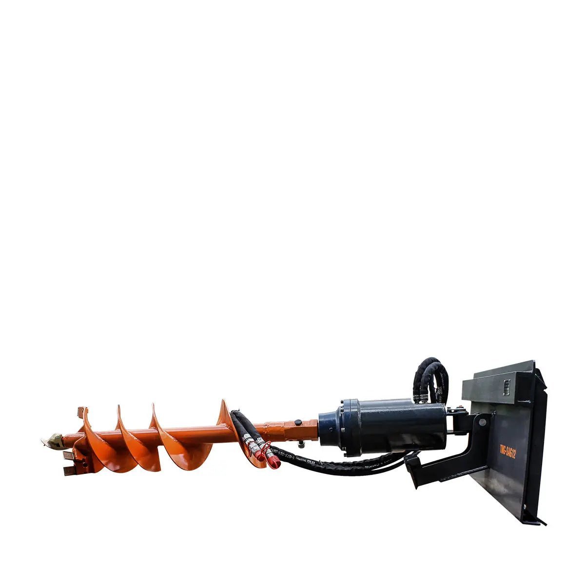 Skid Steer Post Hole Auger Drive Attachment, 12" Diameter Auger, 48" Drilling Depth, Standard Flow, TMG-SAG12 - Image 6