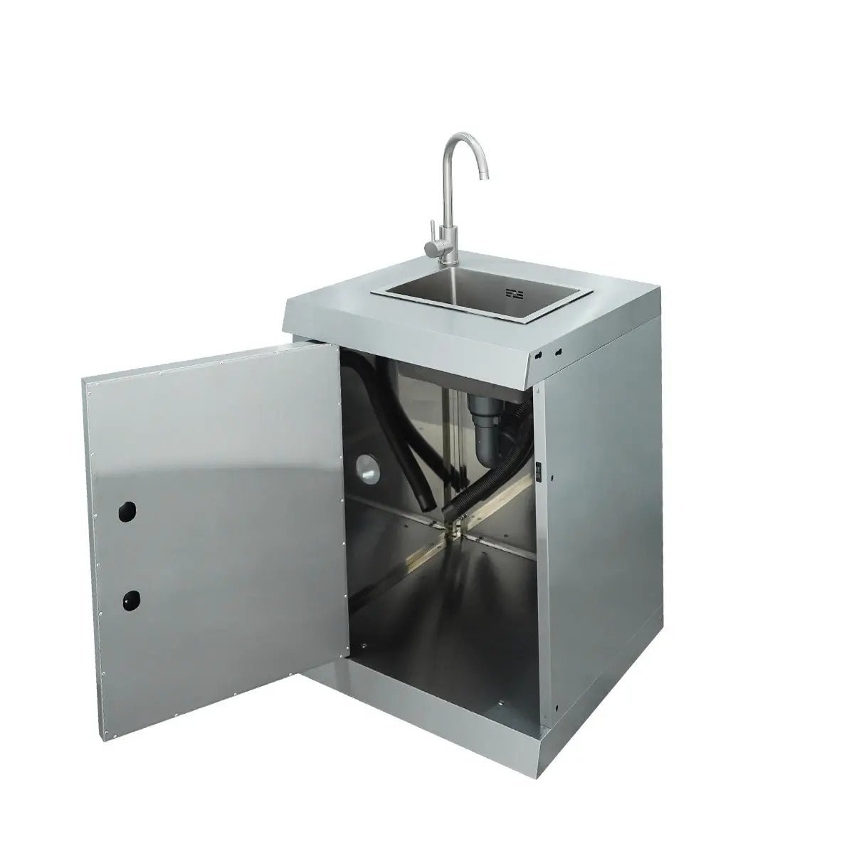 Stainless Steel Outdoor Kitchen, 6 Main Burners, Rear Burner, Side Burner, Integrated Sink & Refrigerator, CSA/CE Certified, TMG-LKS08 - Image 15