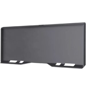 1/2" Steel Skid Steer Mount Plate, Quick Attachment for Loaders, Includes 3 Welding Rods, DOBA-MP50