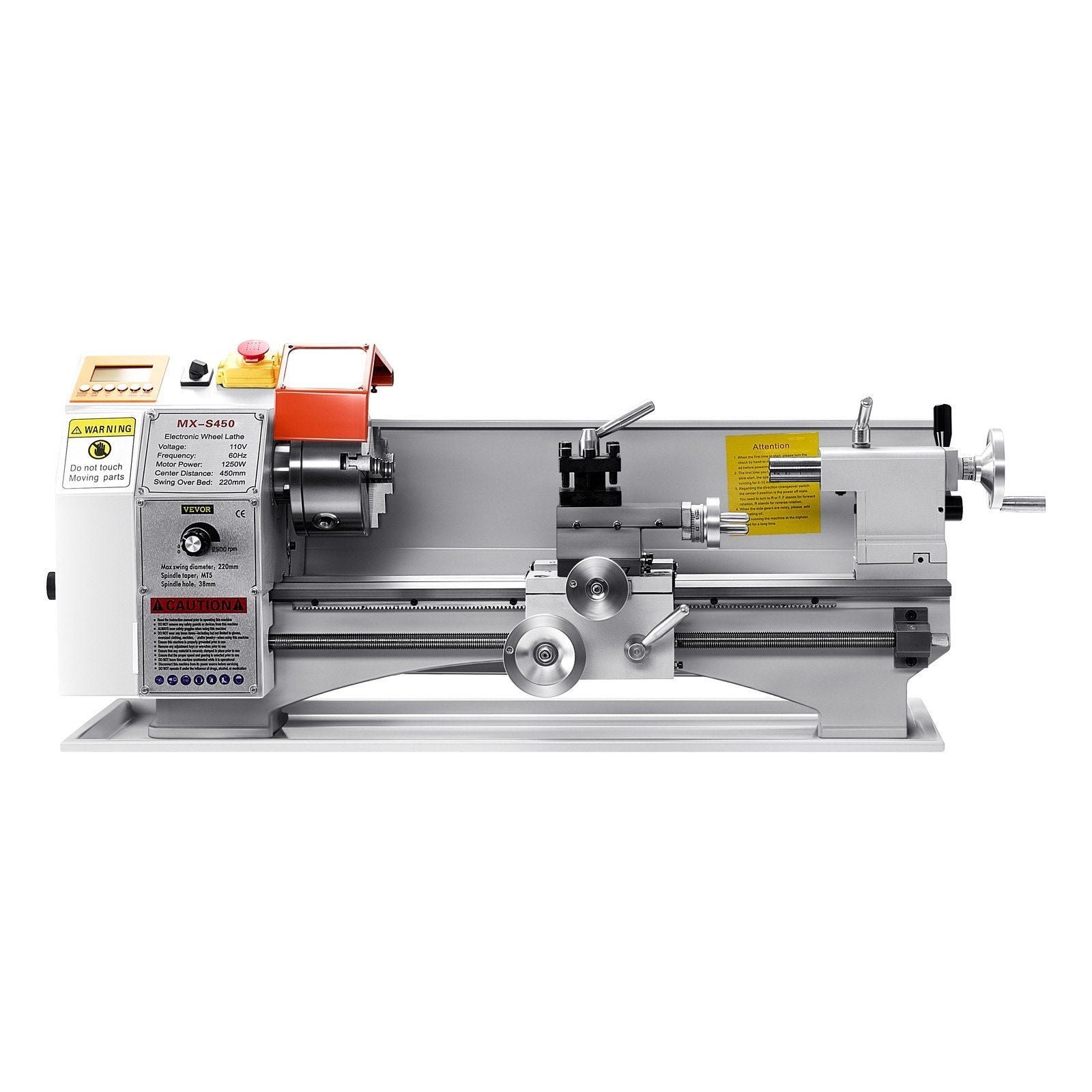 8.7" x 18" Metal Lathe Machine, 1250W Brushless Motor, 0–2500 RPM Variable Speed, Automatic Feed Bench Lathe, DOBA-ML8718 - Image 11